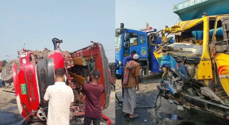 ব্রাহ্মণবাড়িয়ায় বাস-ট্রাক সং/ঘর্ষে শাবিপ্রবি শিক্ষার্থীর মৃ/ত্যু